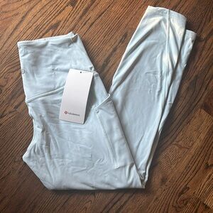 NWT Lululemon Align pant 25” pockets light blue sz 8
